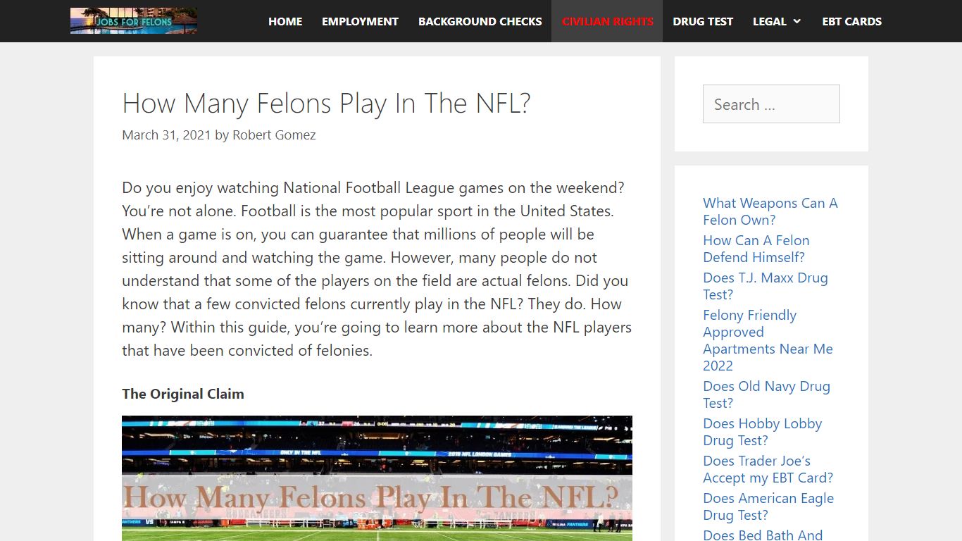 How Many Felons Are In The NFL? 2021 UPDATED